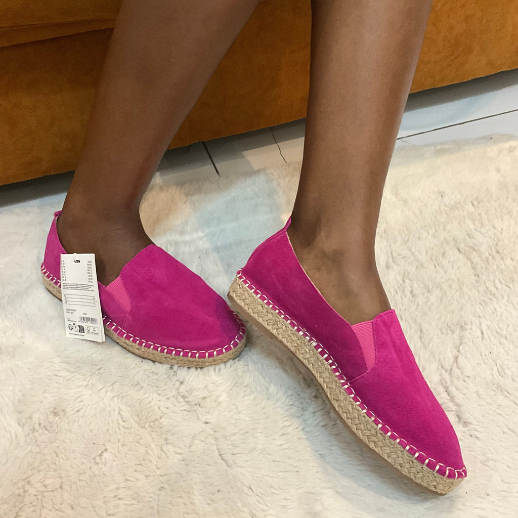 Espadrilles "Femme Rose Fuchsia en Daim"