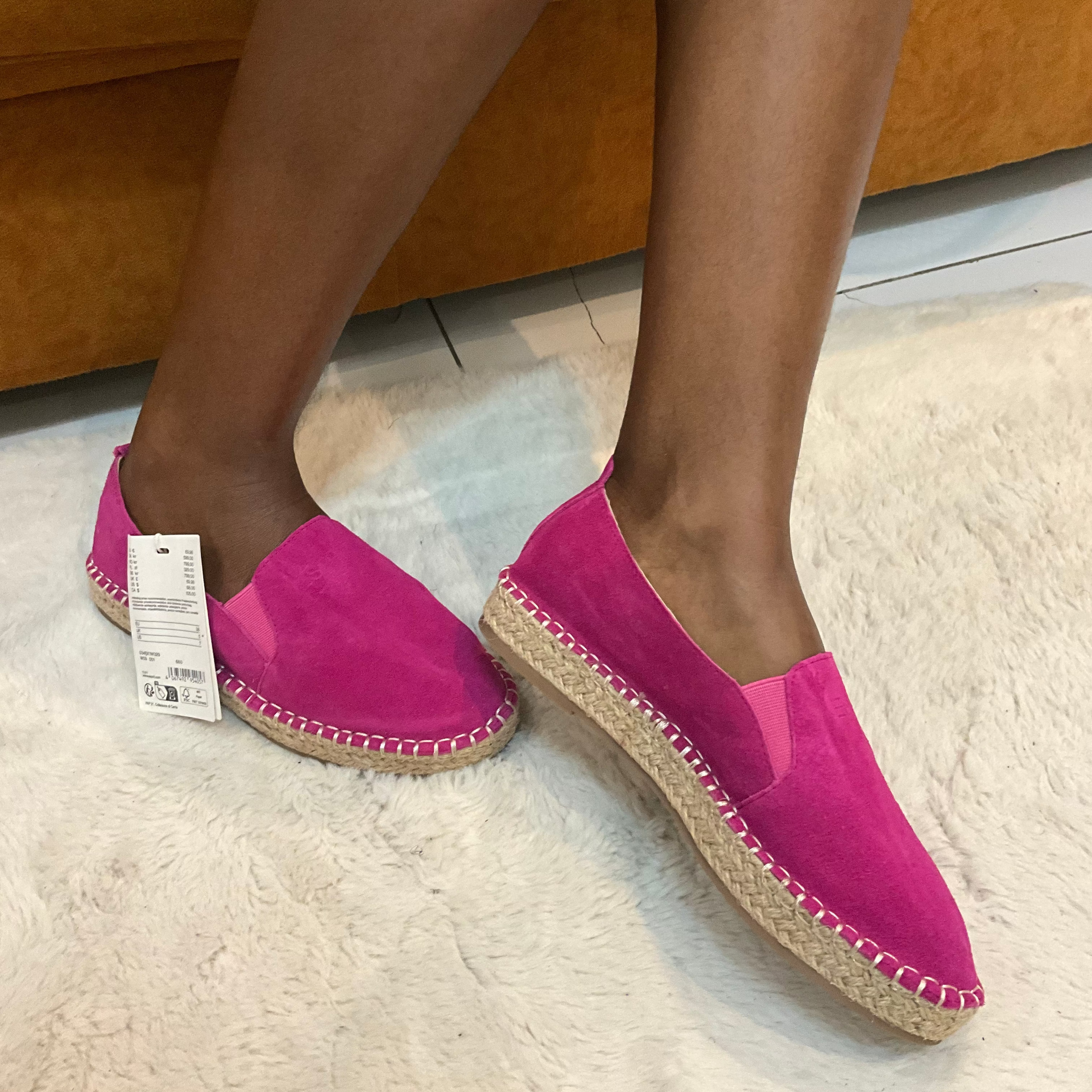 Espadrilles "Femme Rose Fuchsia en Daim"