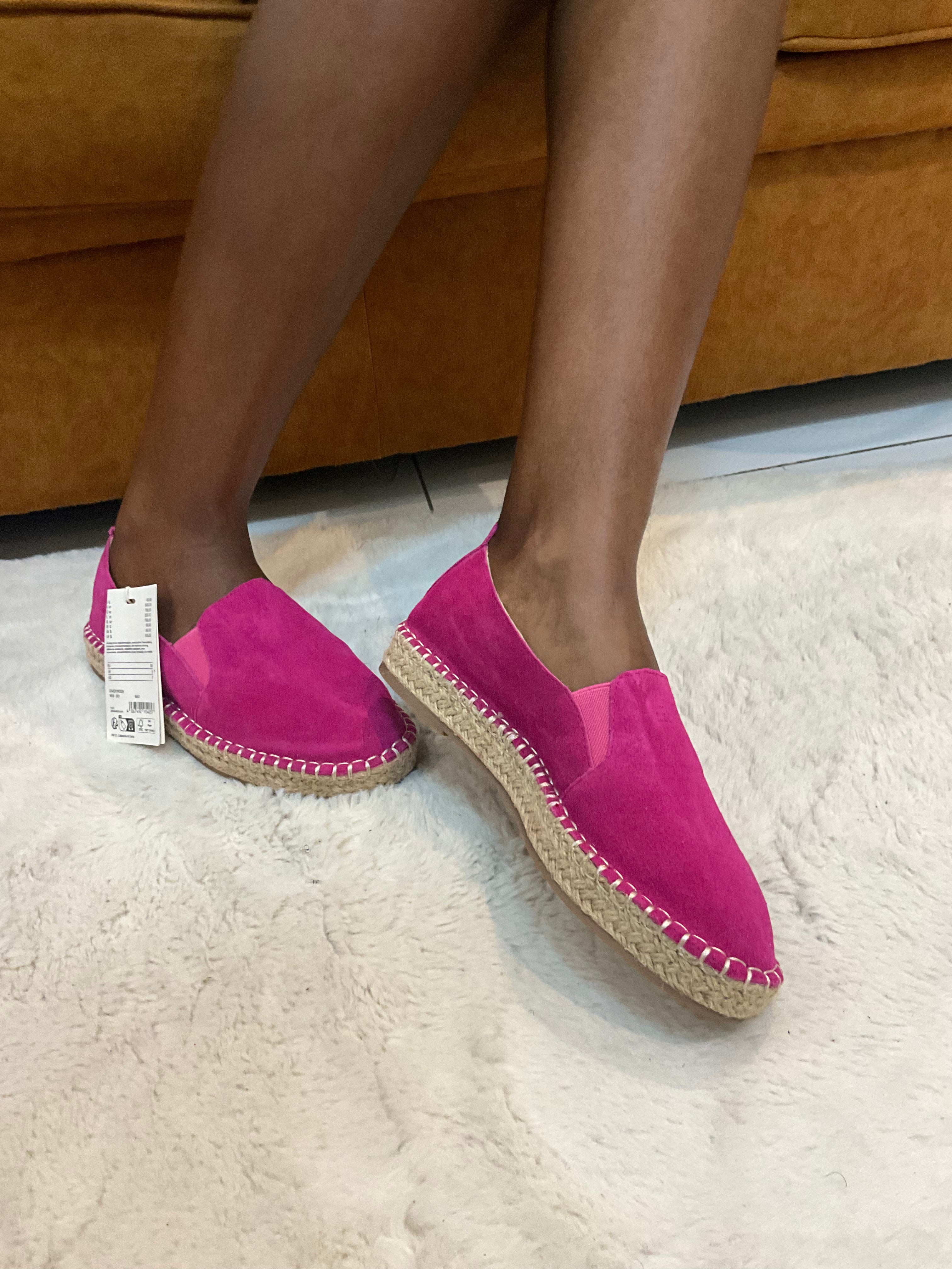 Espadrilles "Femme Rose Fuchsia en Daim"